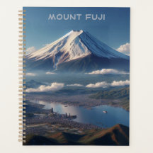 Realistic Mount Fuji landscape Japan Travel