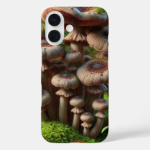 Realistic Mushrooms in a Lush Forest