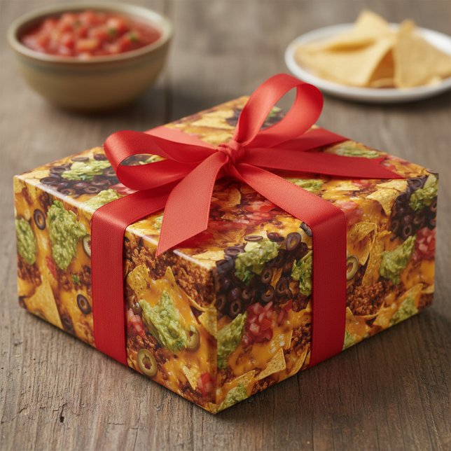 Realistic Nacho Mexican food Wrapping Paper (Creator Uploaded)