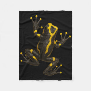Realistic Poison Dart Frog Climbing Illusion Jungl Fleece Blanket
