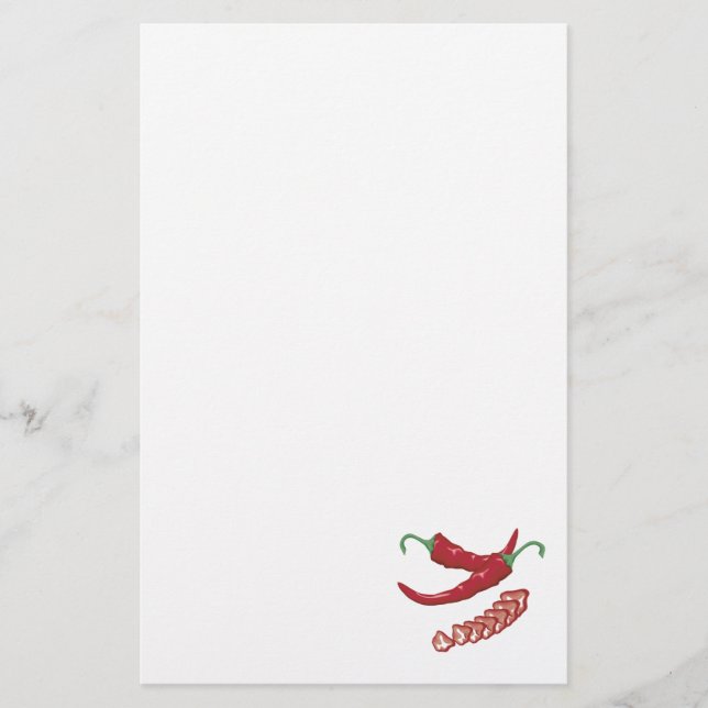 realistic red hot chilli peppers graphic food desi stationery (Front)