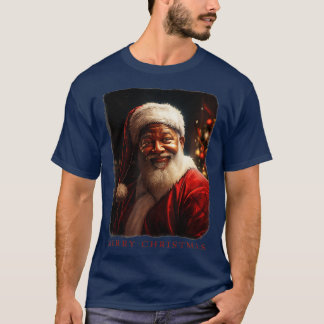 Realistic Santa Claus Christmas Party Costume T-Shirt