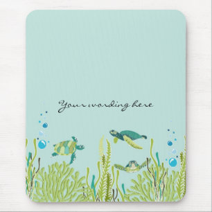 Realistic Sea Turtle Mouse Pad