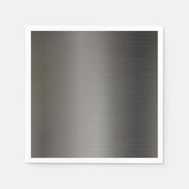 Realistic silver metallic texture napkin (Front)