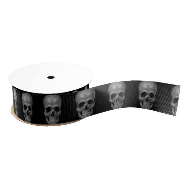 Realistic Skull Grosgrain Ribbon (Spool)