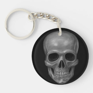 Realistic Skull Key Ring