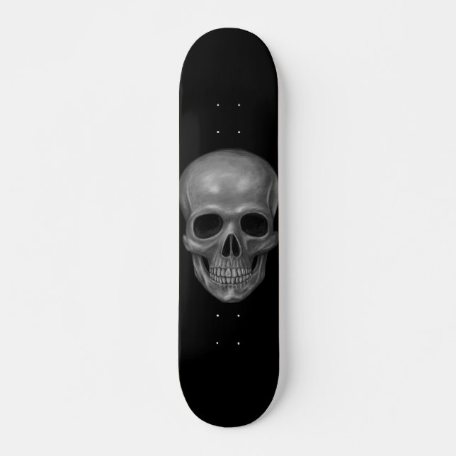 Realistic Skull Skateboard (Front)