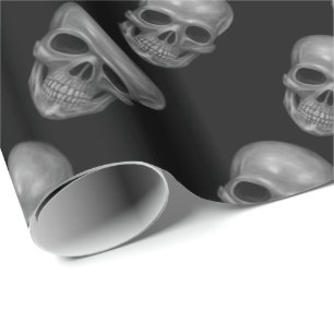 Realistic Skull Wrapping Paper
