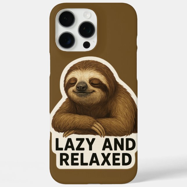 Realistic Sloth Sticker Case-Mate iPhone Case (Back)