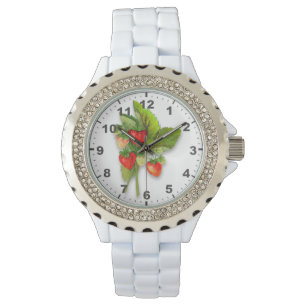 Realistic Strawberry Drawing Watch