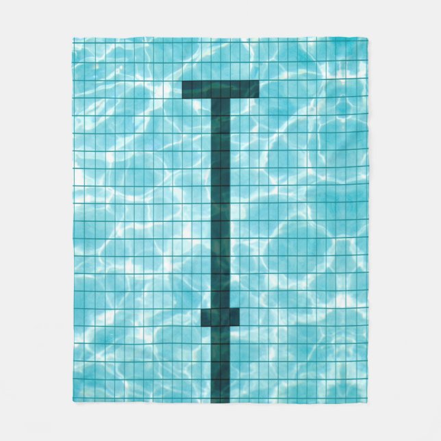 Realistic Swimming Pool Swimmer Pool Sports Mom Fleece Blanket (Front)