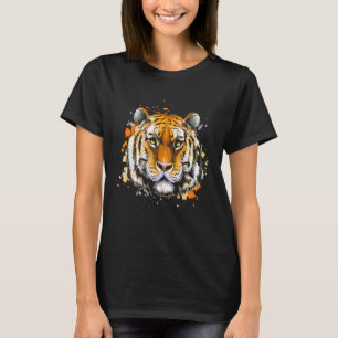 Realistic Tiger Head Skin Paw 18 T-Shirt
