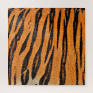 Realistic tiger skin texture. jigsaw puzzle