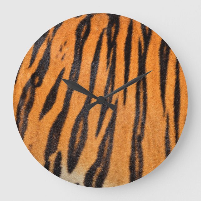 Realistic tiger skin texture. large clock (Front)