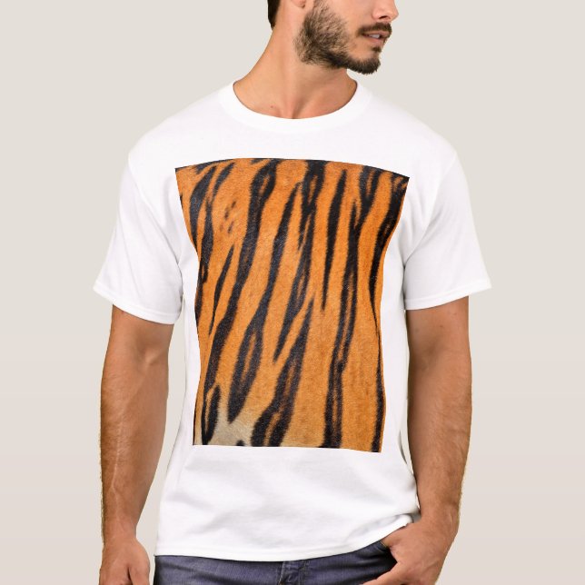 Realistic tiger skin texture. T-Shirt (Front)