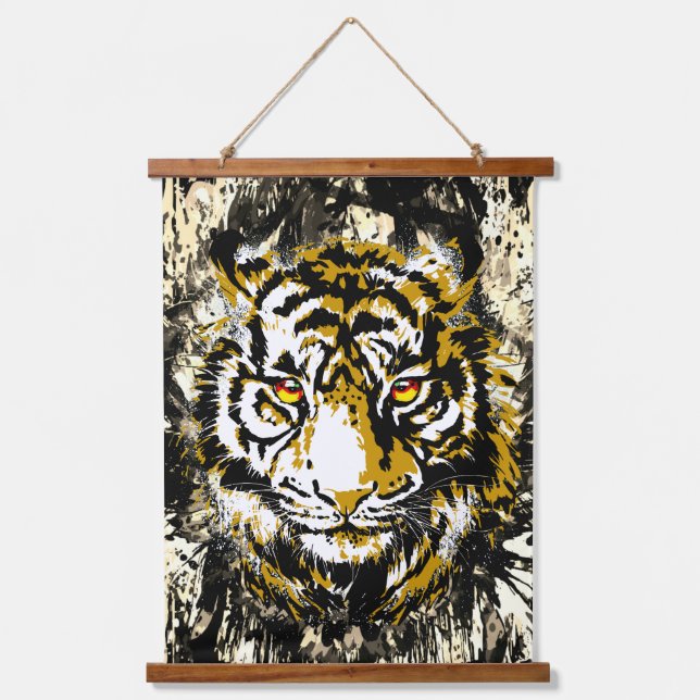 Realistic Tiger Tapestry - Cool Tiger Head (Front)