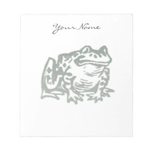 Realistic Toad Illustration Nature Stationery Notepad