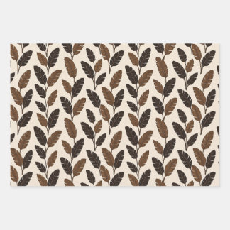 Realistic Tropical Banana Leaves Pattern Wrapping Paper Sheet