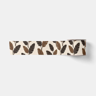Realistic Tropical Banana Leaves Pattern Wrapping Satin Ribbon