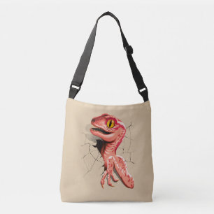 Realistic Velociraptor Dinosaur Hatching Crossbody Bag