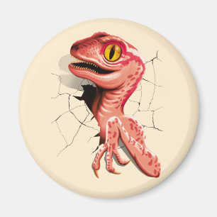 Realistic Velociraptor Dinosaur Hatching Magnet