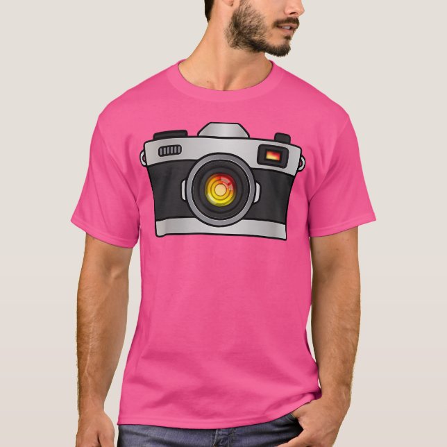 Realistic Vintage Photography Camera T-Shirt (Front)