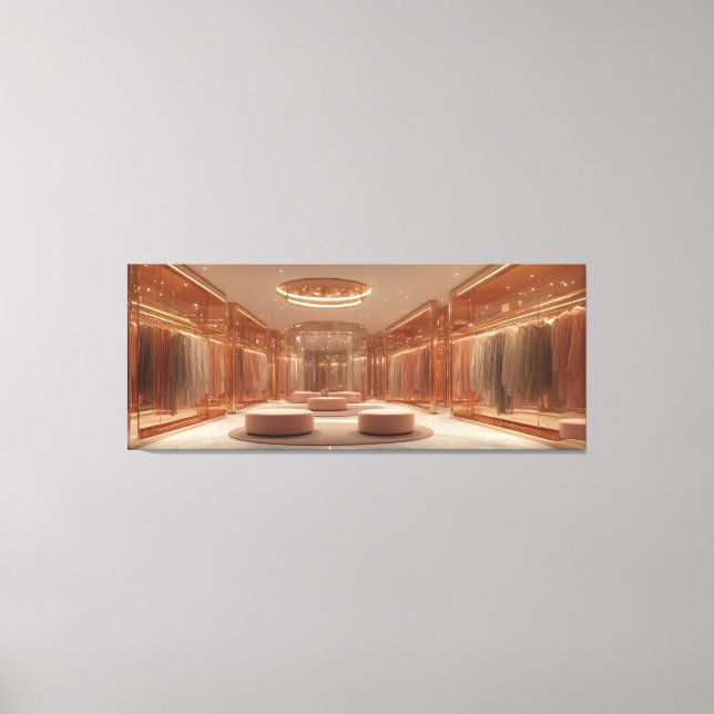 realistic virtual fashion fitting room canvas print (Front)