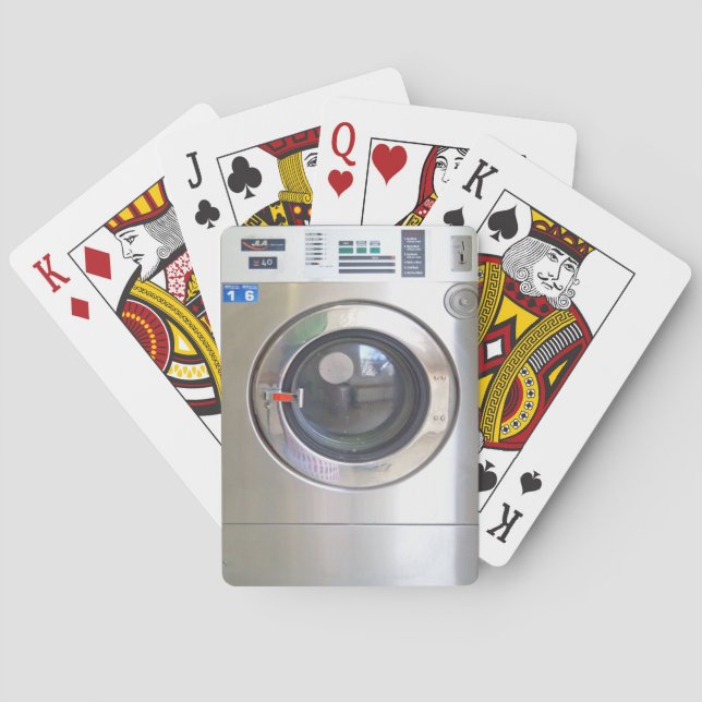 Realistic Washing machine Playing Cards (Back)