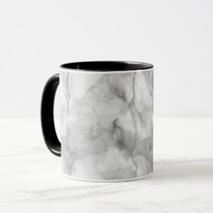 Realistic White Marble Design Mug