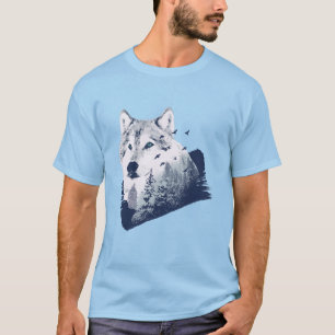 Realistic Wolf Forest T-Shirt