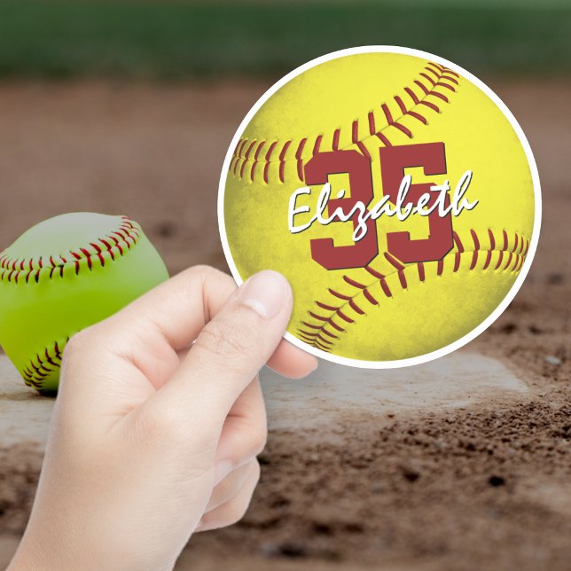 Realistic yellow girl's softball custom-Cut  (Creator Uploaded)