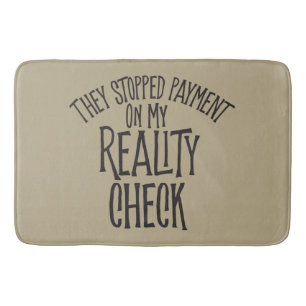 Reality Check Bath Mat