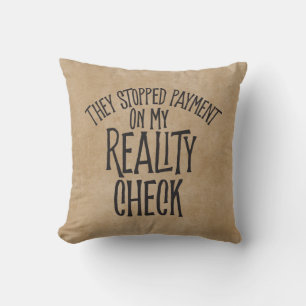 Reality Check Cushion