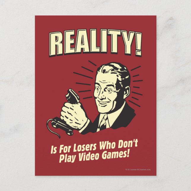 Reality: For Losers Postcard (Front)