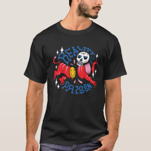Reality is a prison scary creepy skeleton skull T-Shirt