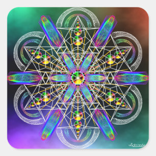 Reality Is Frequency Square Sticker