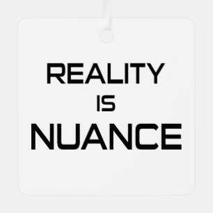 Reality Is Nuance Metal Tree Decoration