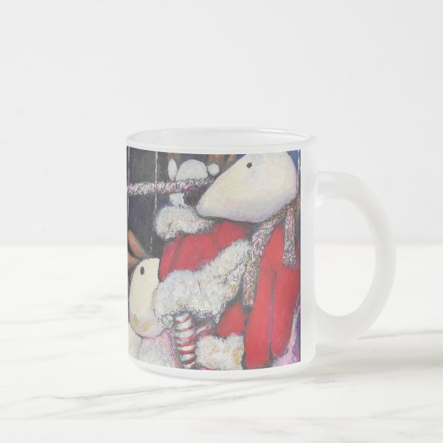 Reality on Vacation Frosted Glass Coffee Mug (Right)