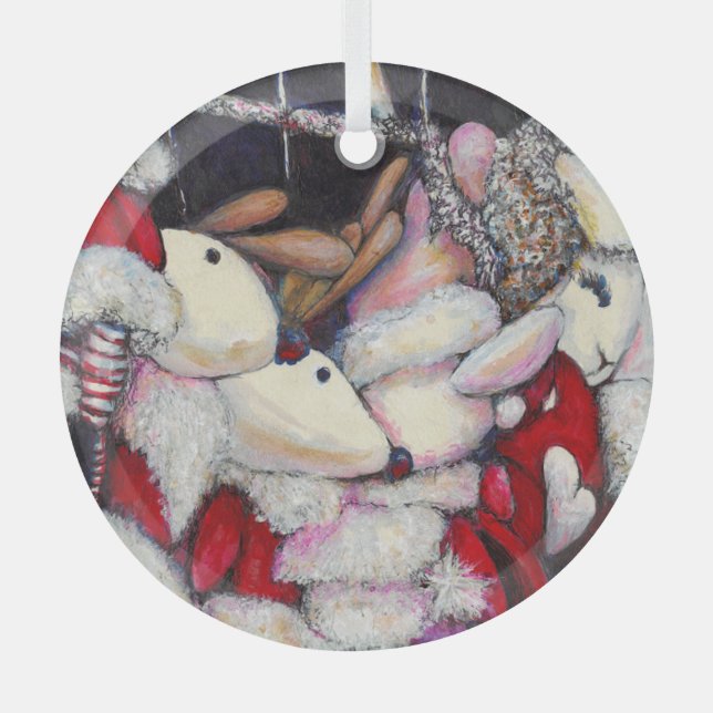 Reality on Vacation Glass Tree Decoration (Front)