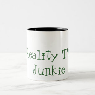 Reality TV Junkie Two-Tone Coffee Mug