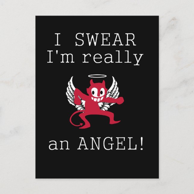 Really an Angel postcard, customise Postcard (Front)