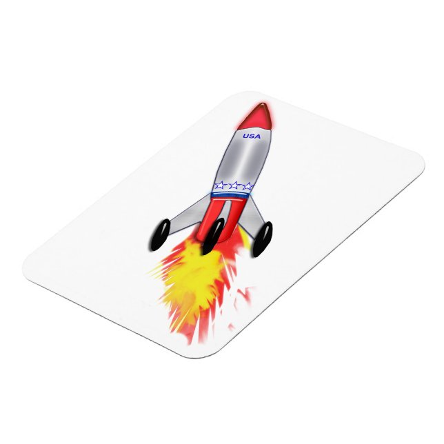 Really Cool Rocket Magnet (Left Side)