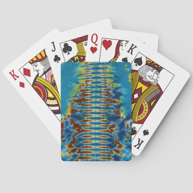 Really Cool Tie Dye Bicycle Playing Cards (Back)