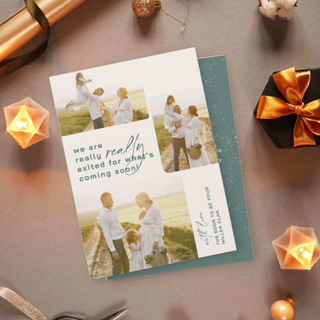 Really Exited Green Holiday Pregnancy Announcement (Creator Uploaded)