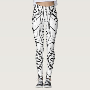 Really fun, slimming, abstract B&W leggings! Leggings