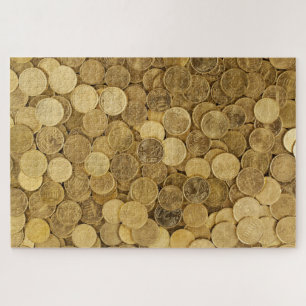 Really impossible golden money coins jigsaw puzzle
