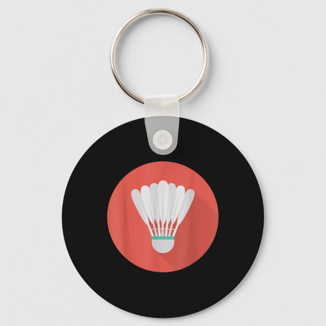 Really Like Badminton Shuttle Birdie 7  Key Ring (Front)