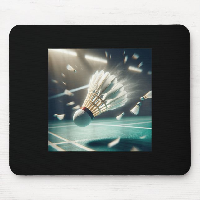 Really Like Badminton Shuttle Birdie  Mouse Mat (Front)