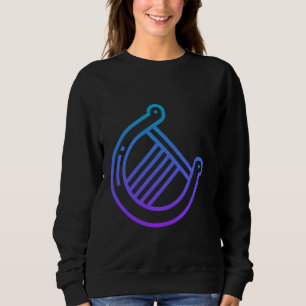 Really Like Lyre Stringed Instrument Sweatshirt