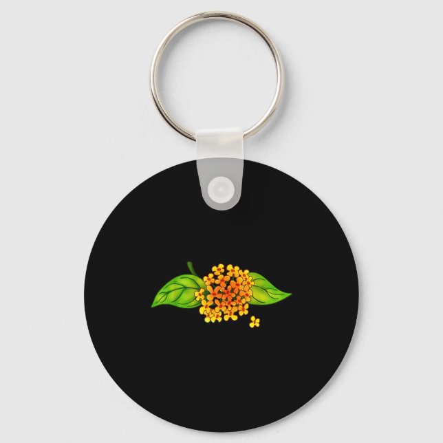 Really Like Osmanthus Flower Tea Eastern Asia  Key Ring (Front)